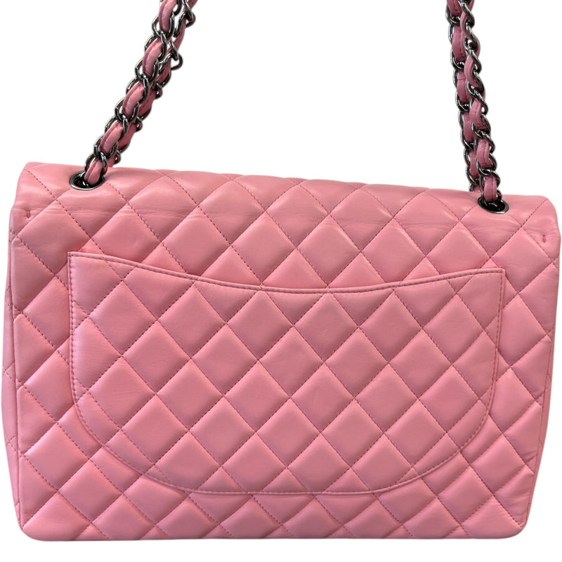 Women's Lambskin Timeless Classic Flap Maxi Bag Pink