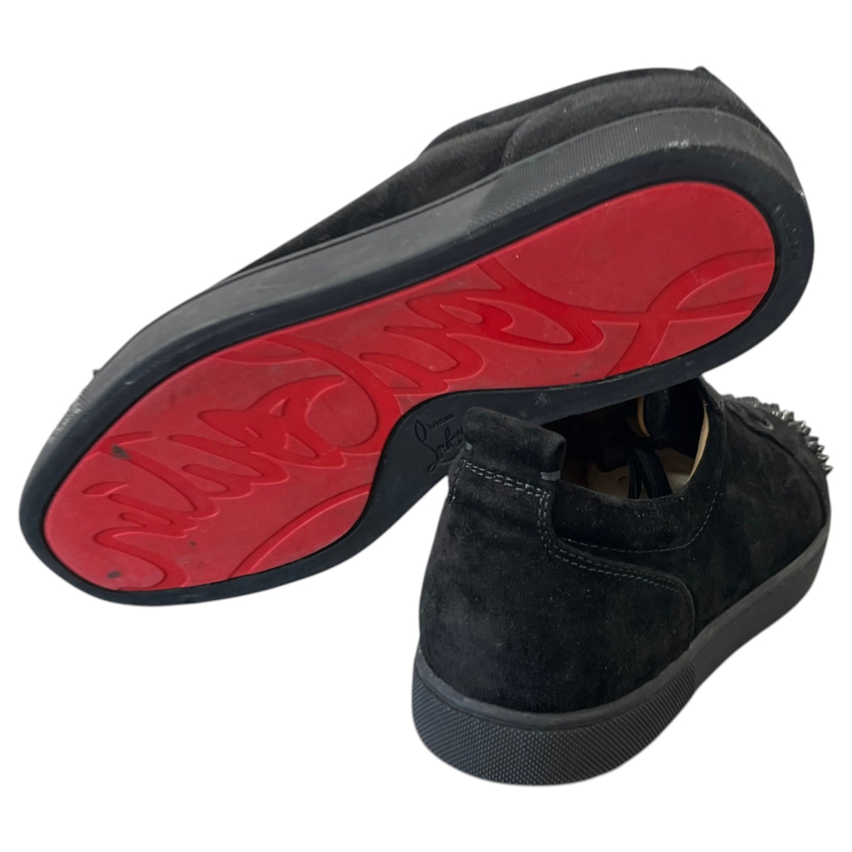 Men's Louis Junior Spikes Flat Low Trainers Black Size UK 9 / EU 43 - Photo 10