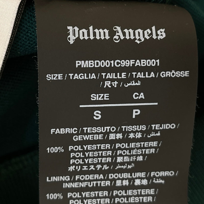 Men's Logo Print Track Jacket Green Size S