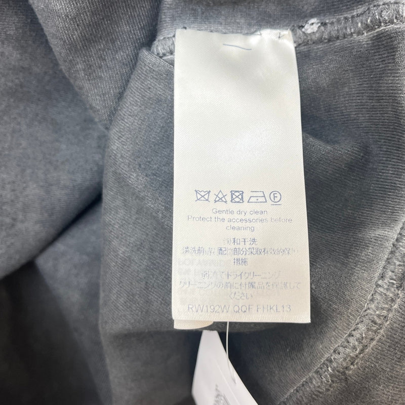 Women's Embroidered Patch Work Hoodie Grey Size S