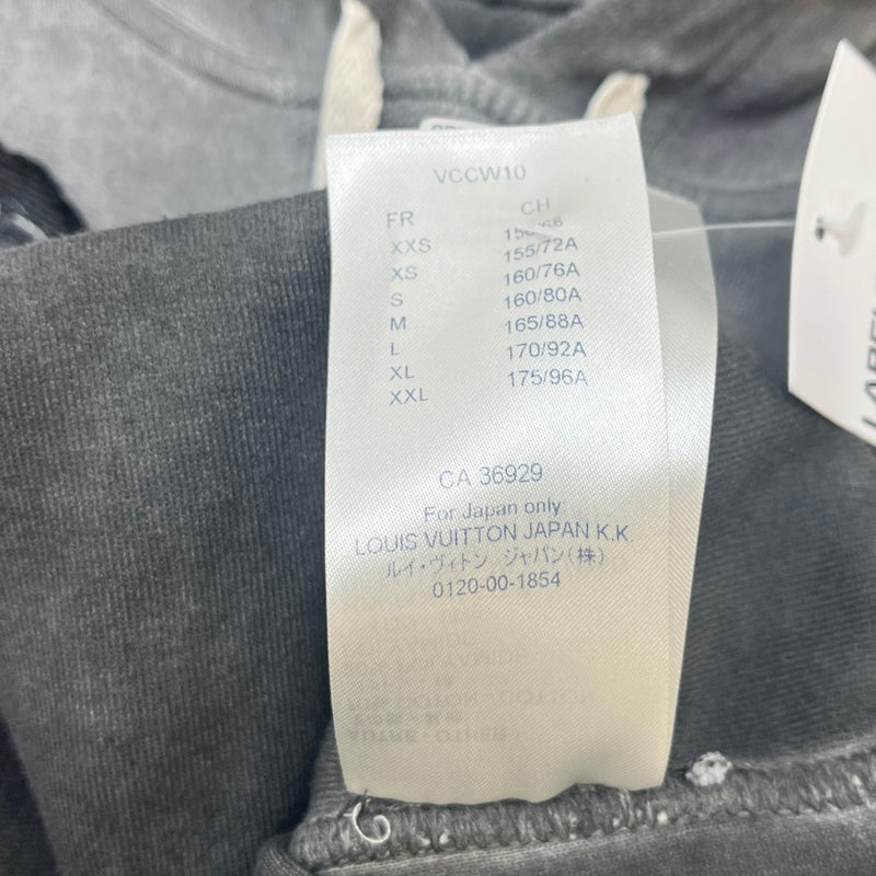 Women's Embroidered Patch Work Hoodie Grey Size S
