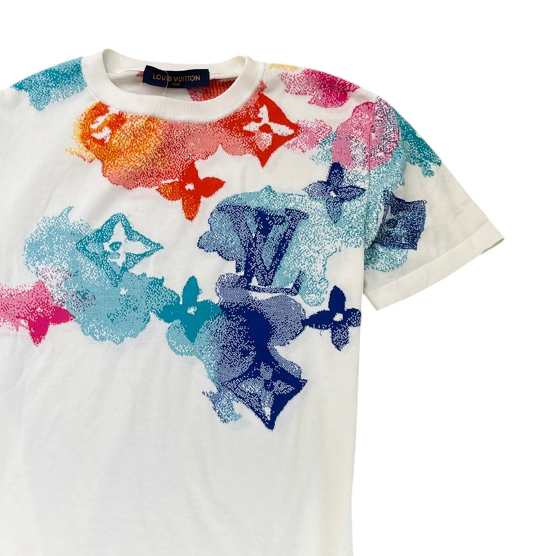 Men's Watercolor Monogram T-Shirt White Size M