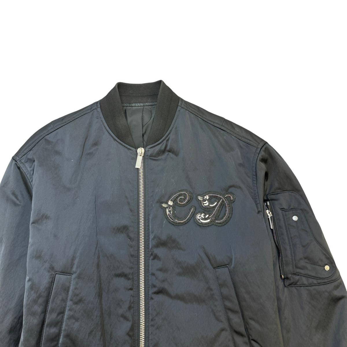 Men's x Kenny Scharf CD Bomber Jacket Black Size M - Photo 3