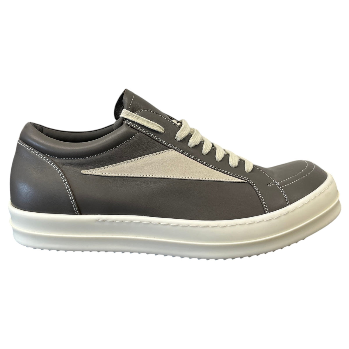 Men's Leather Vintage Low Trainers Grey Size UK 9 / EU 43 - Photo 1