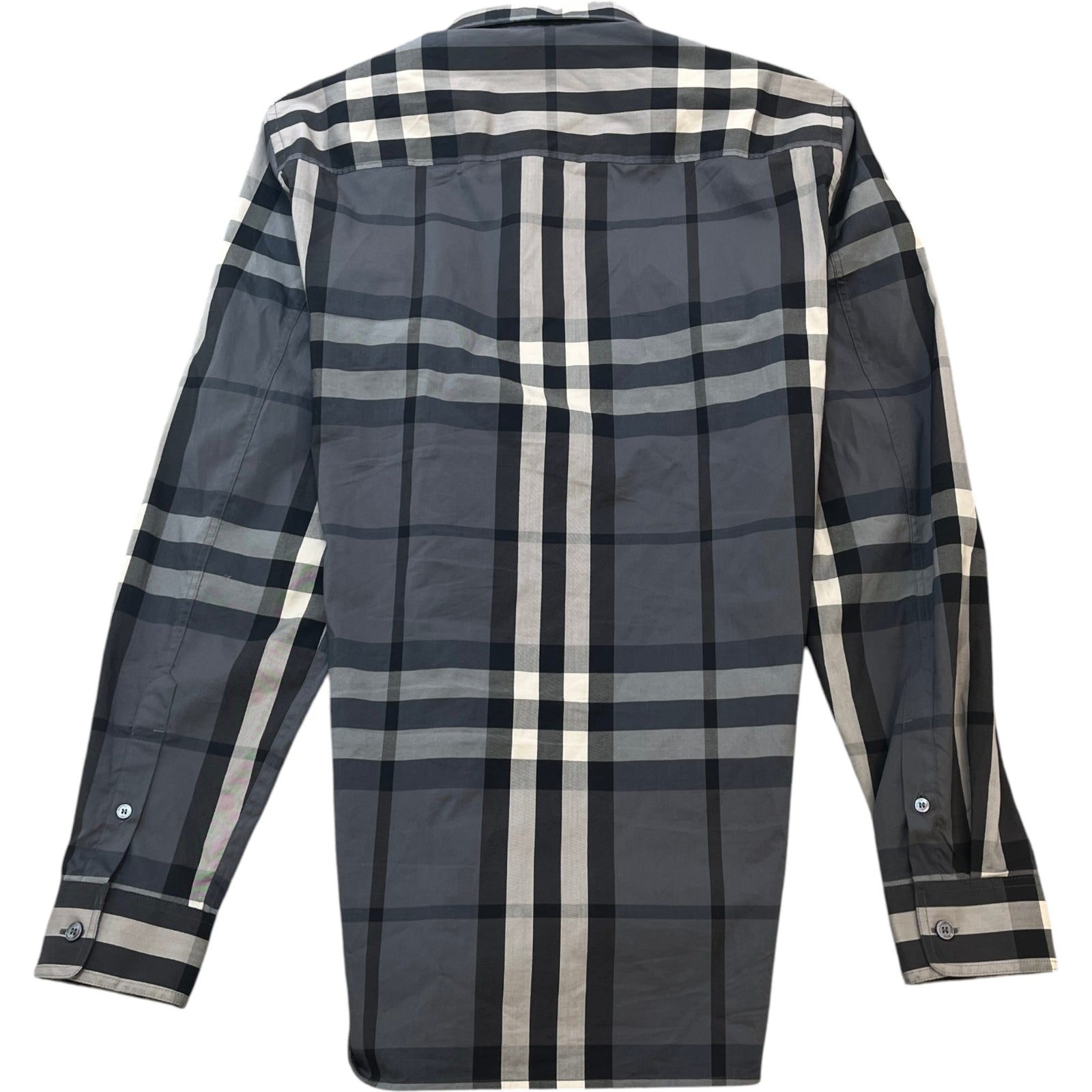 Men's Classic Check Shirt Grey Size S - Photo 2