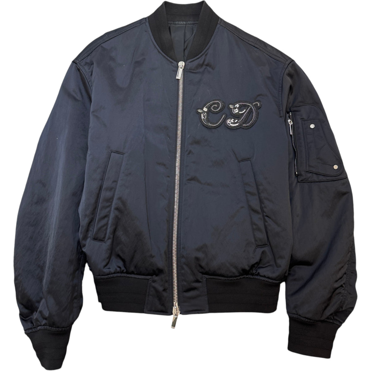 Men's x Kenny Scharf CD Bomber Jacket Black Size M - Photo 1