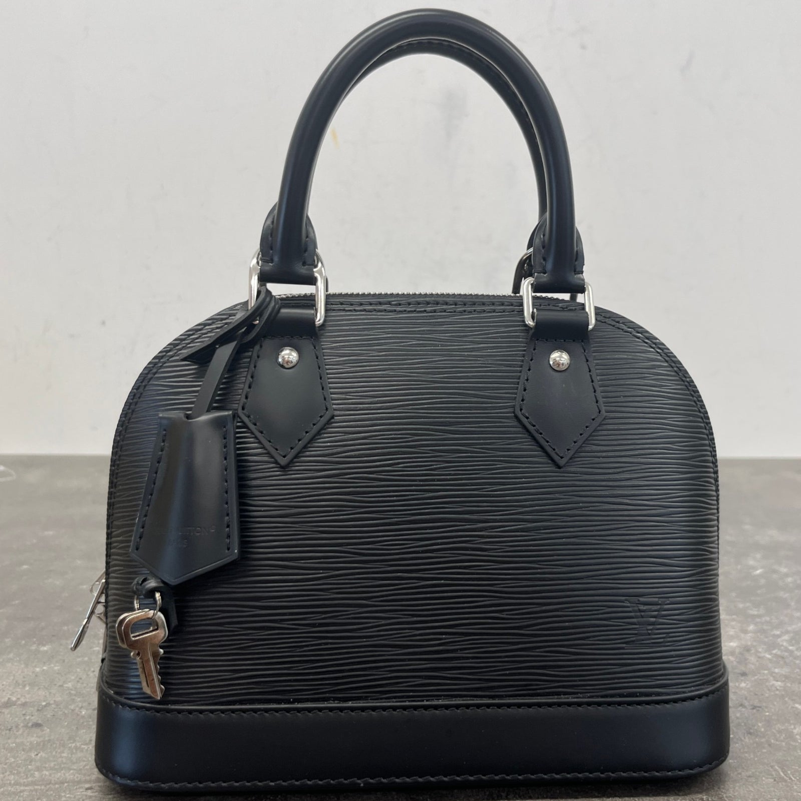 Women's Epi Leather Alma BB Handbag Black - Photo 12
