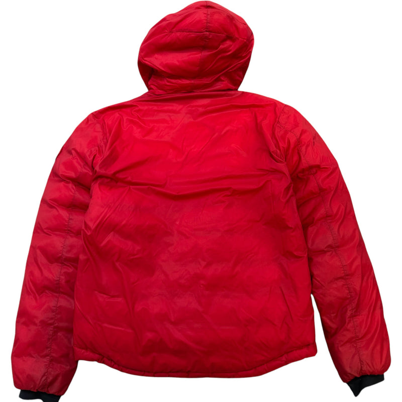 Men's Lodge Hoody Down Jacket Red Size M