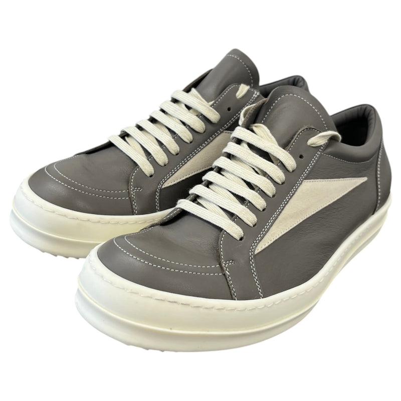 Men's Leather Vintage Low Trainers Grey Size UK 9 / EU 43
