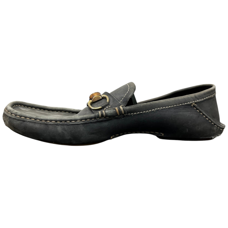 Men's Bamboo Horsebit Loafers Grey Size EU 42.5 / UK 8.5