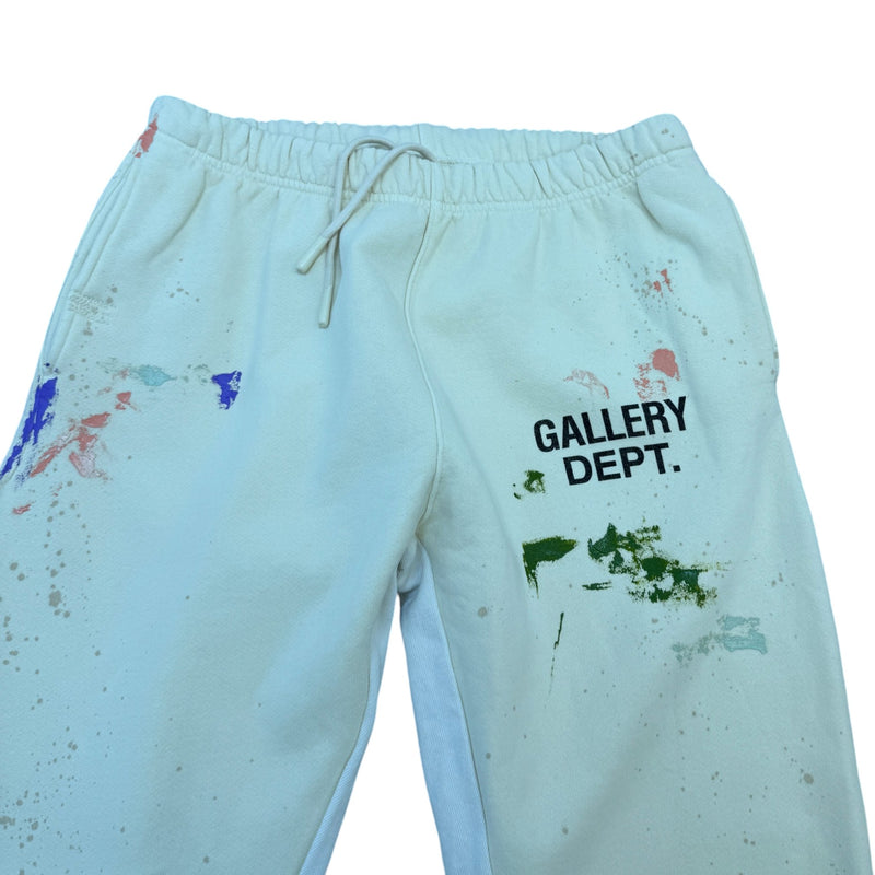 Men's Paint Splatter Logo Joggers Cream Size XL / W36
