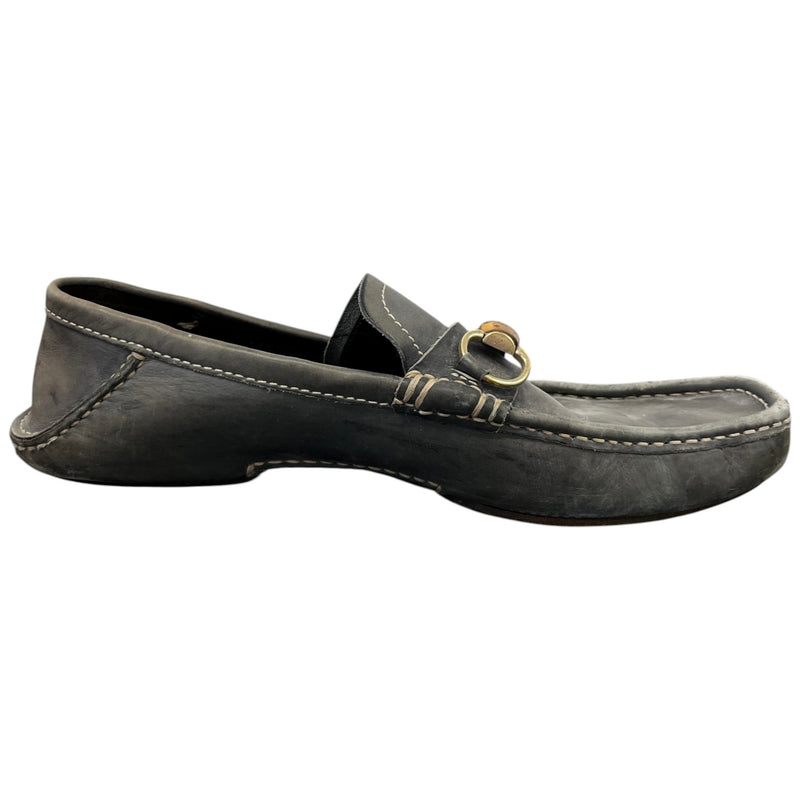 Men's Bamboo Horsebit Loafers Grey Size EU 42.5 / UK 8.5