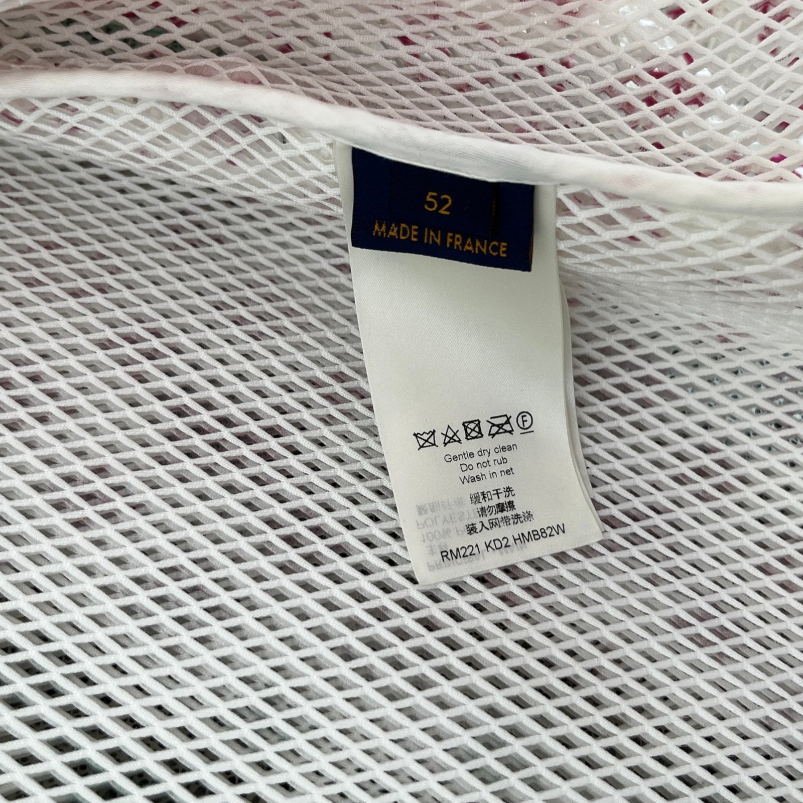 Men's Gradient Monogram Mesh Jacket White Size XL - Photo 10