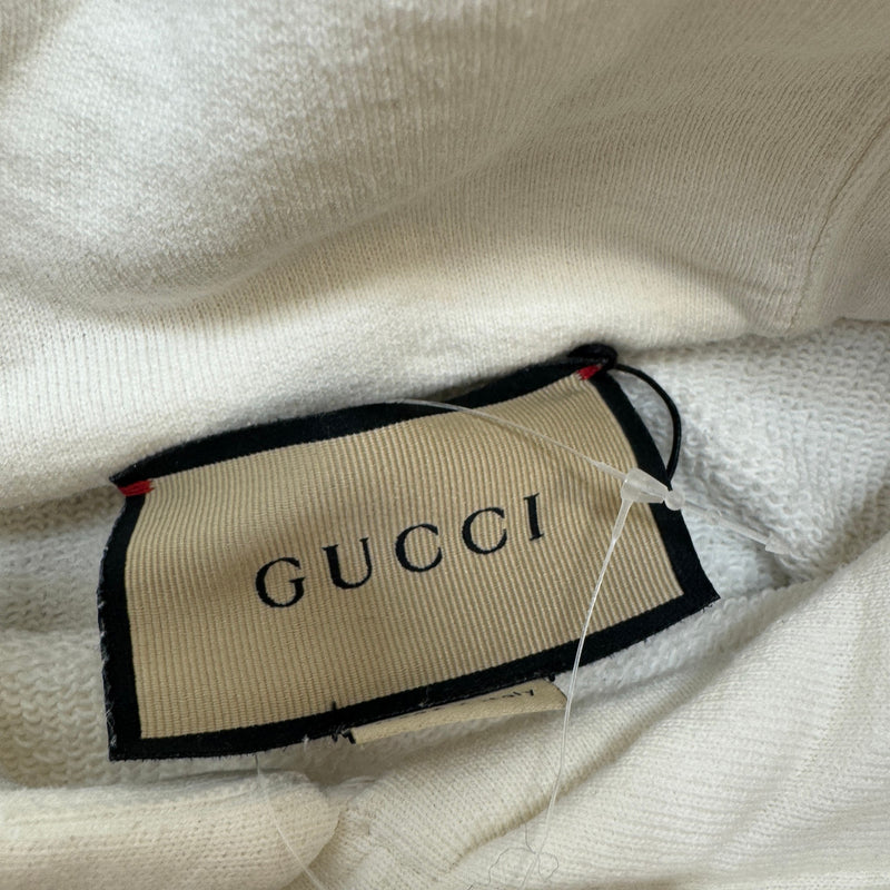 Men's Interlocking G Logo Hoodie White Size S