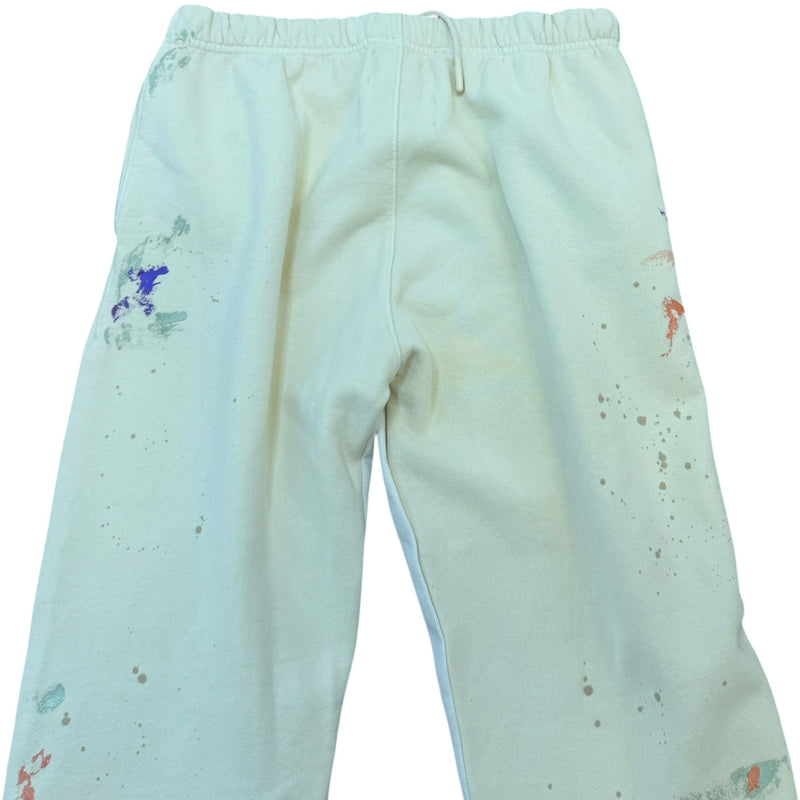 Men's Paint Splatter Logo Joggers Cream Size XL / W36