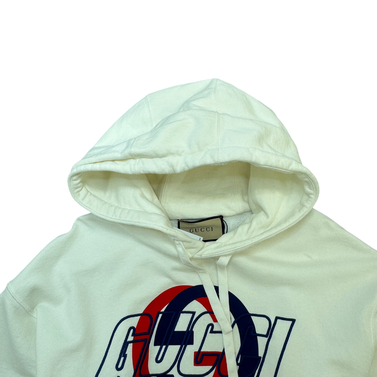 Men's Interlocking G Logo Hoodie White Size S - Photo 3