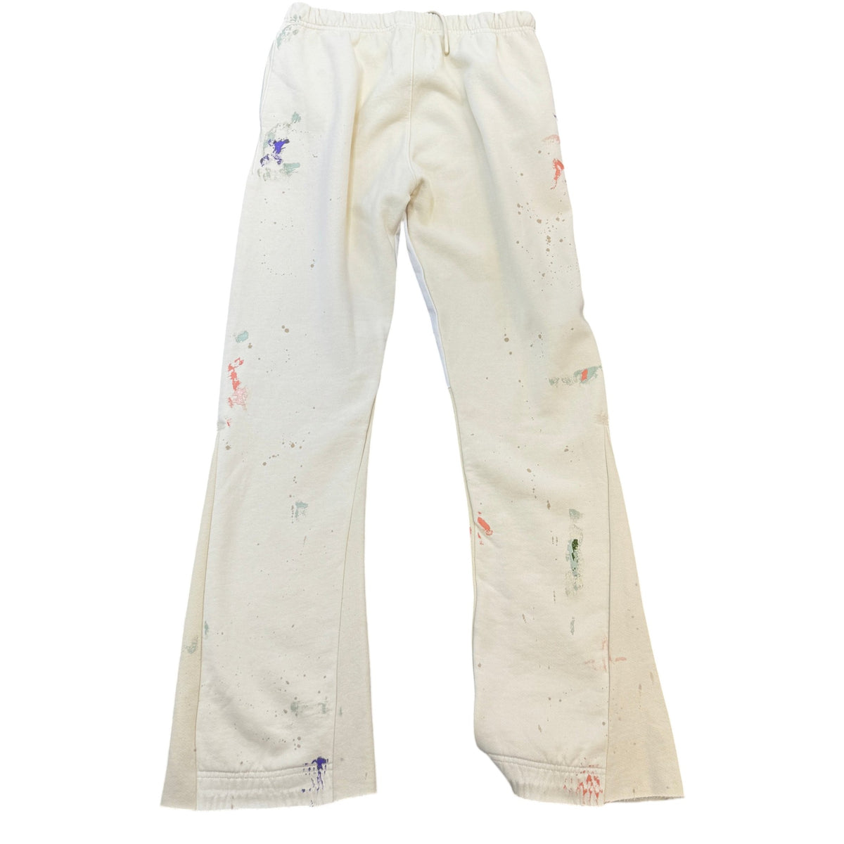 Men's Paint Splatter Logo Joggers Cream Size XL / W36 - Photo 2