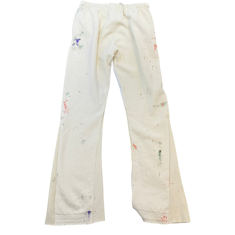 Men's Paint Splatter Logo Joggers Cream Size XL / W36