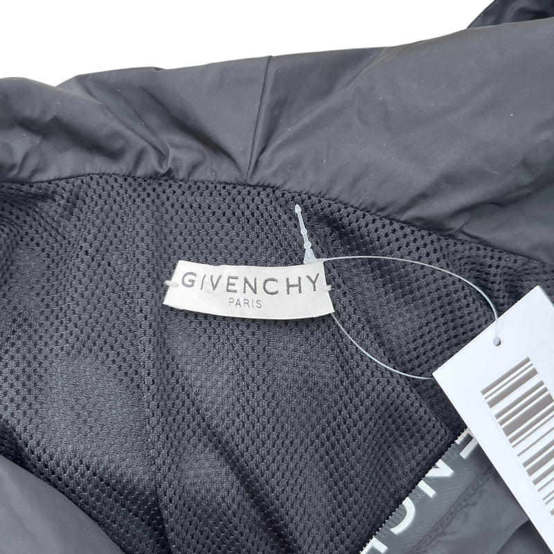 Men's Zip Logo Windbreaker Black Size L