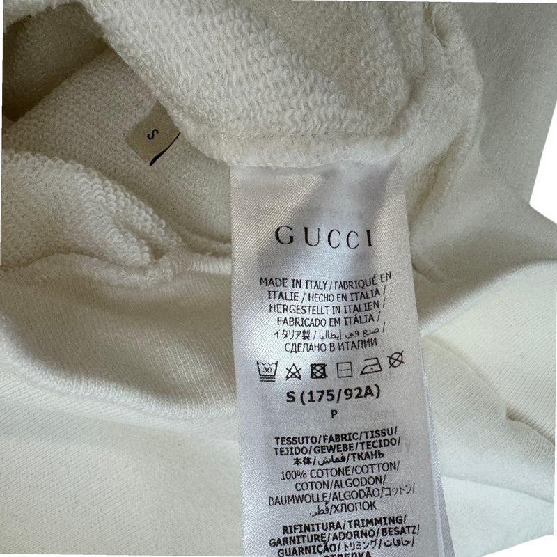 Men's Interlocking G Logo Hoodie White Size S