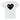 Men's Heart Logo Print T-Shirt White Size M