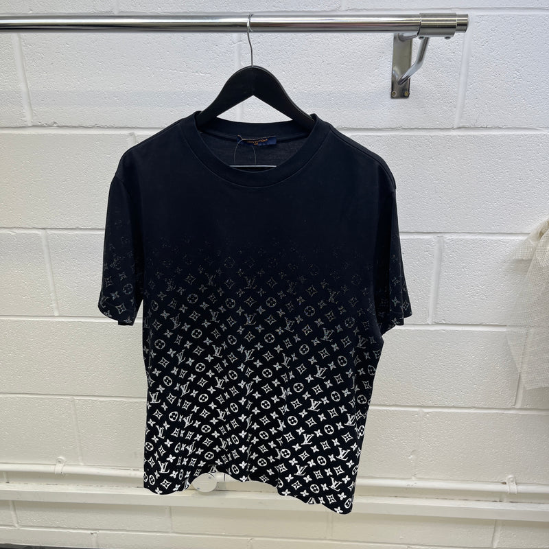 Men's Monogram Gradient T-Shirt Black Size XL