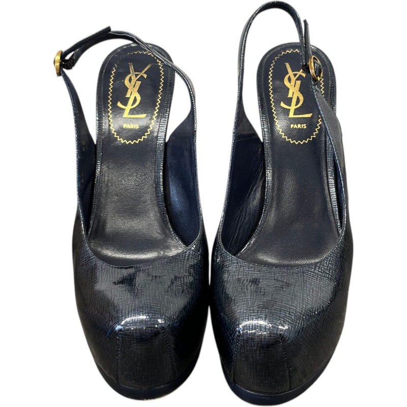 Women's Tribute Platform Slingback Heels Navy Size EU 38 / UK 5
