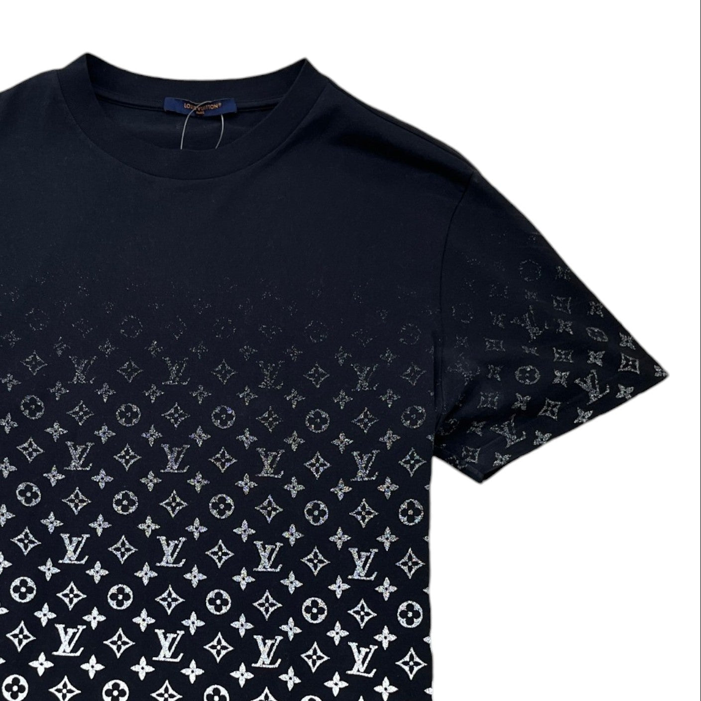 Men's Monogram Gradient T-Shirt Black Size XL - Photo 3