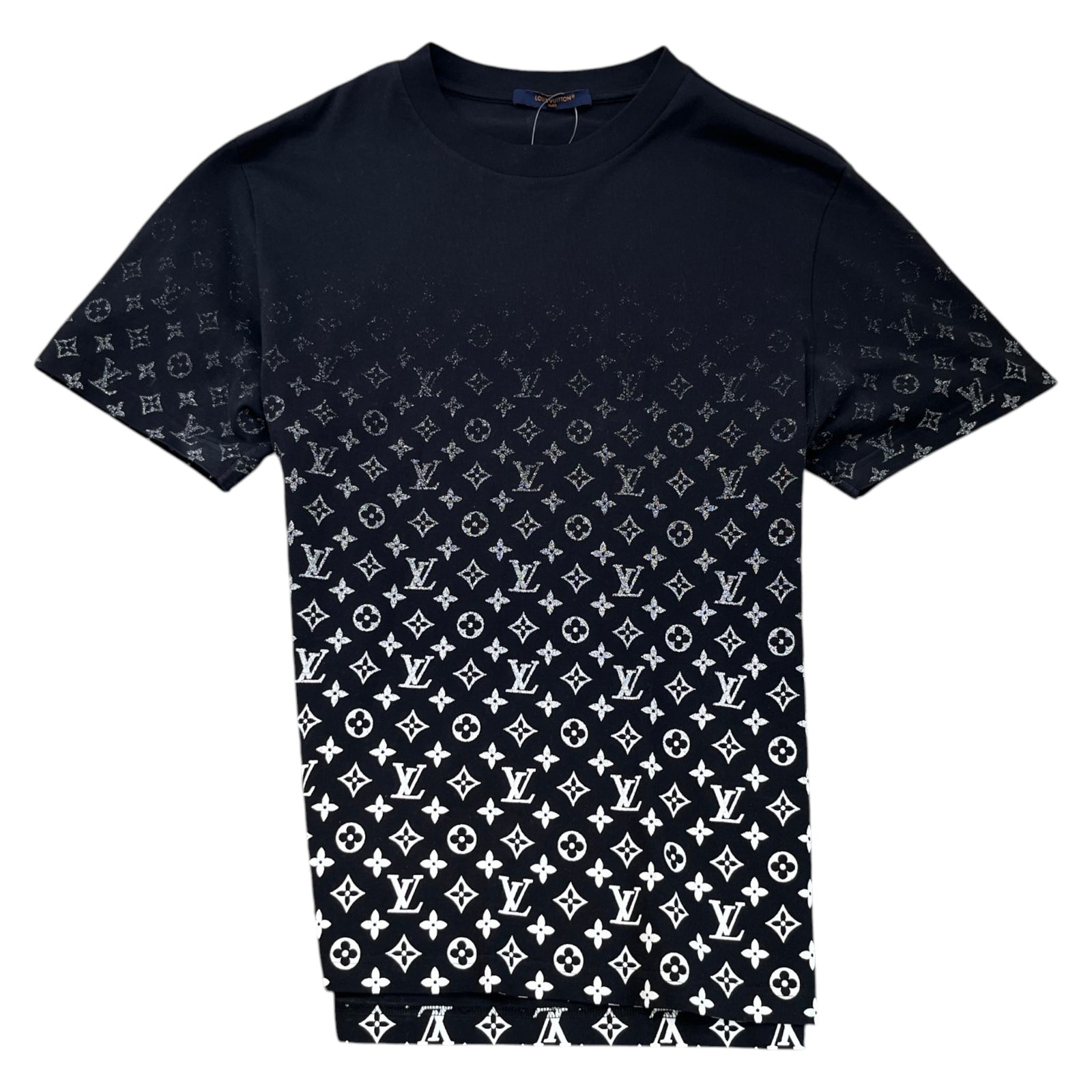 Men's Monogram Gradient T-Shirt Black Size XL - Photo 1