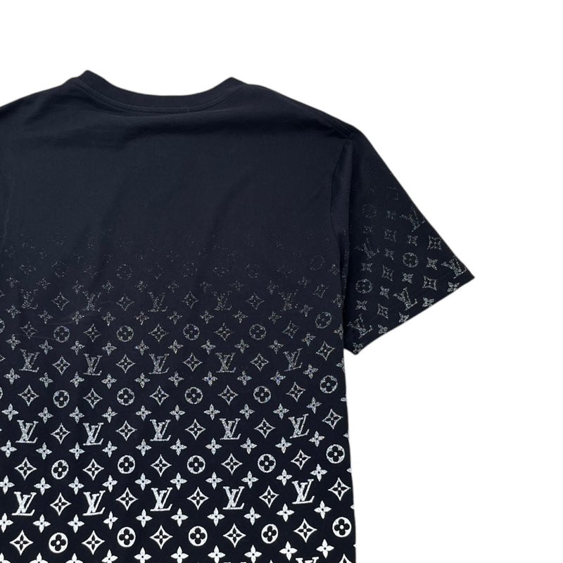 Men's Monogram Gradient T-Shirt Black Size XL