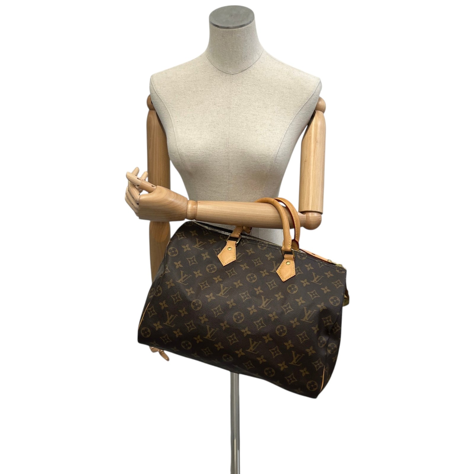 Women's Monogram Speedy 35 Bag Brown - Photo 2