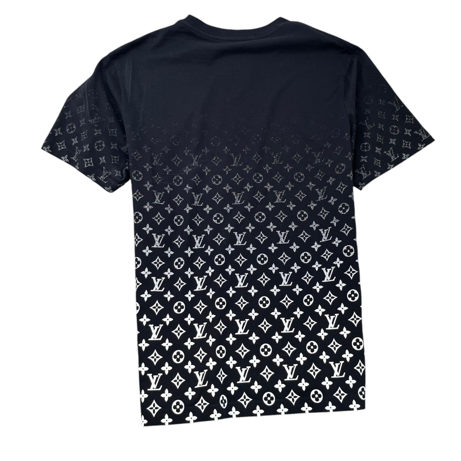 Men's Monogram Gradient T-Shirt Black Size XL - Photo 2
