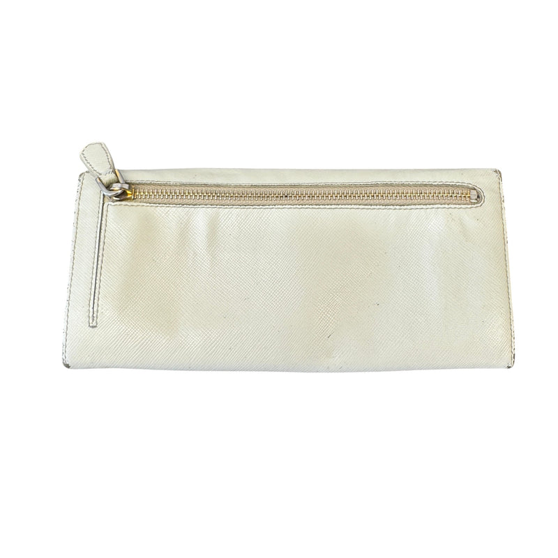 Women's Saffiano Wallet Beige