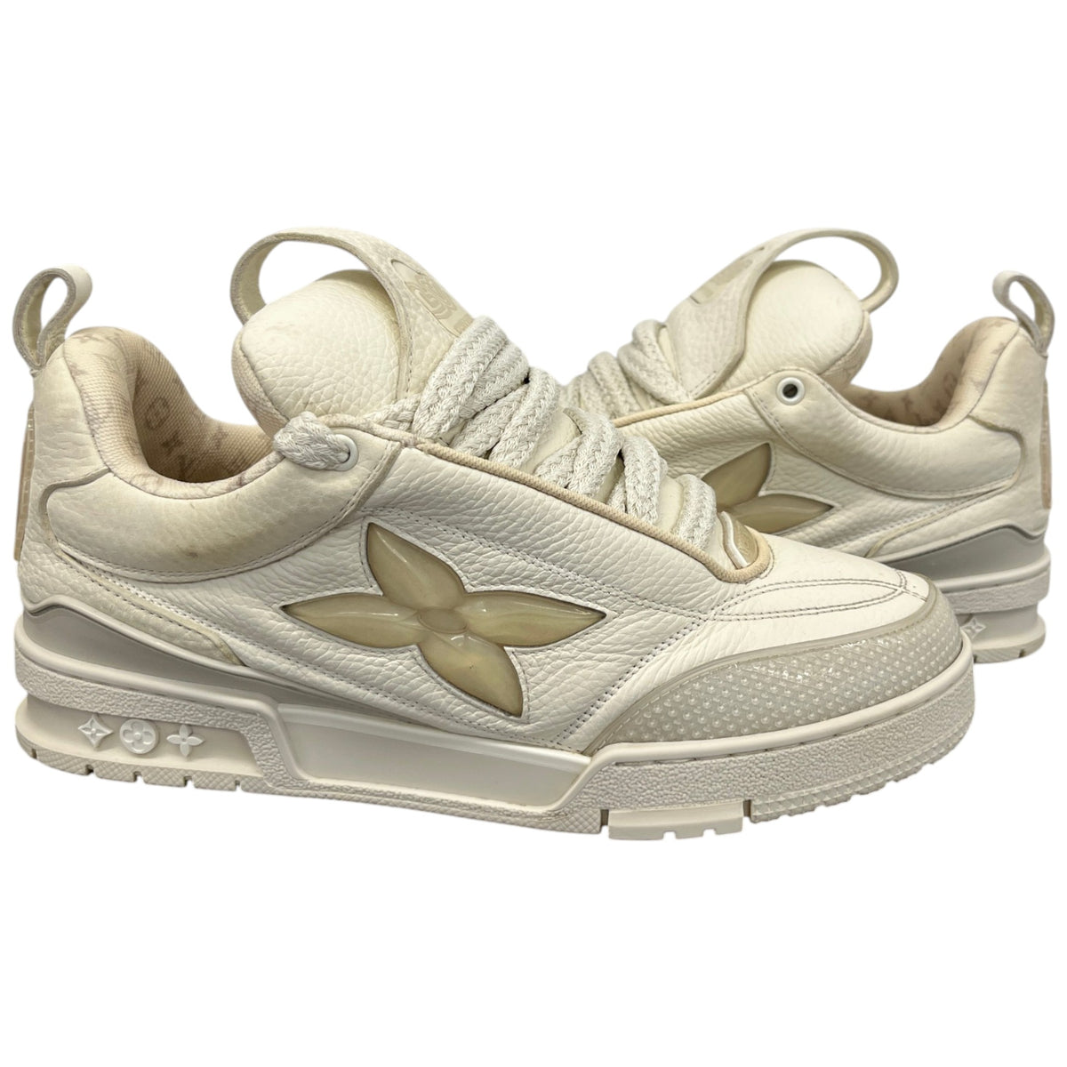 Men's LV Skate Low Trainers Beige Size UK 6.5 / EU 40.5 - Photo 3