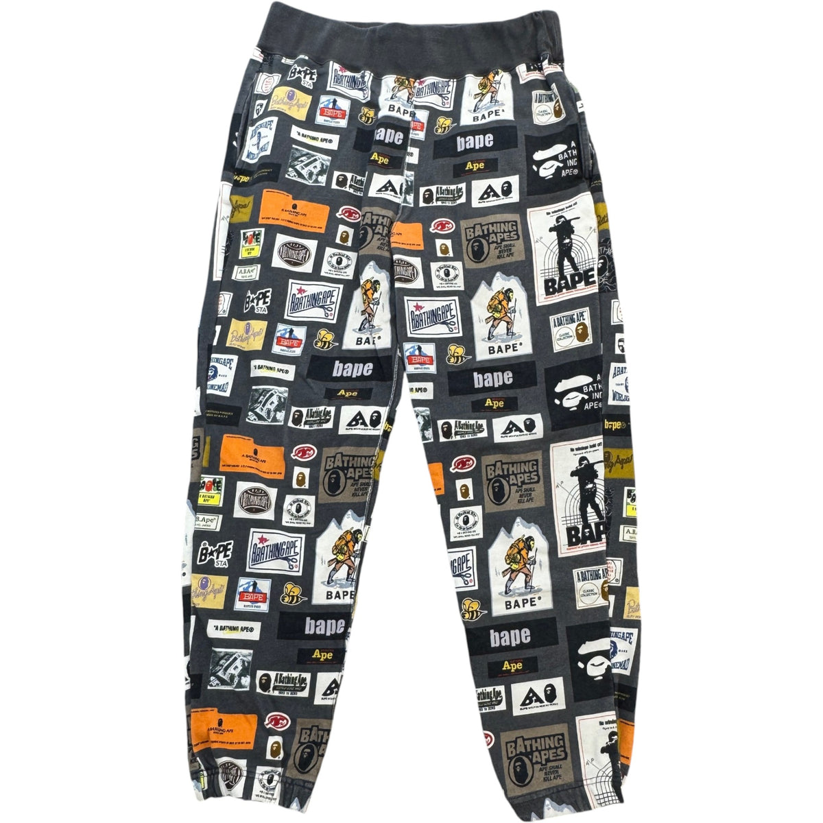 Men's Multi Label Joggers Grey Size M / W32 - Photo 1