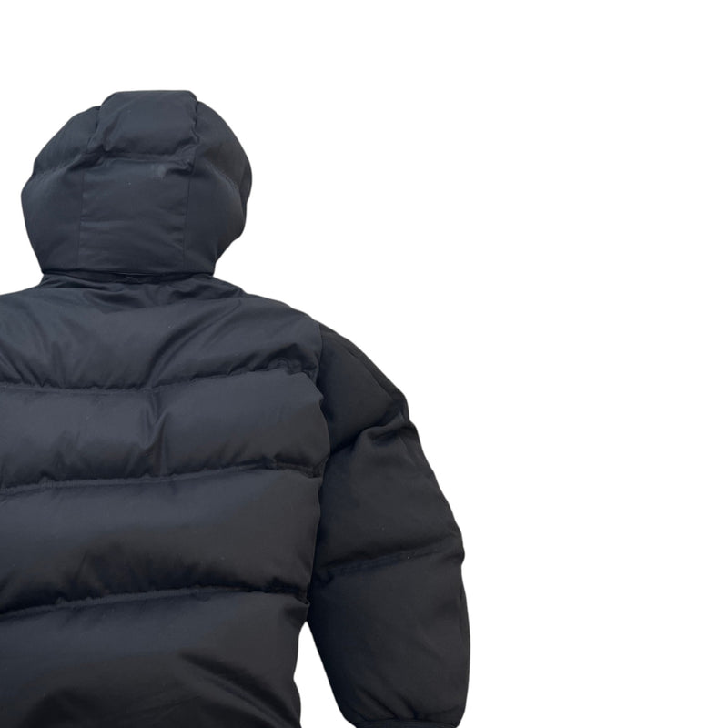 Men's Embroidered Logo Down Jacket Black Size M