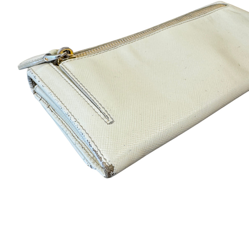 Women's Saffiano Wallet Beige