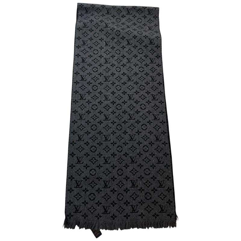 Men's Monogram Scarf Black