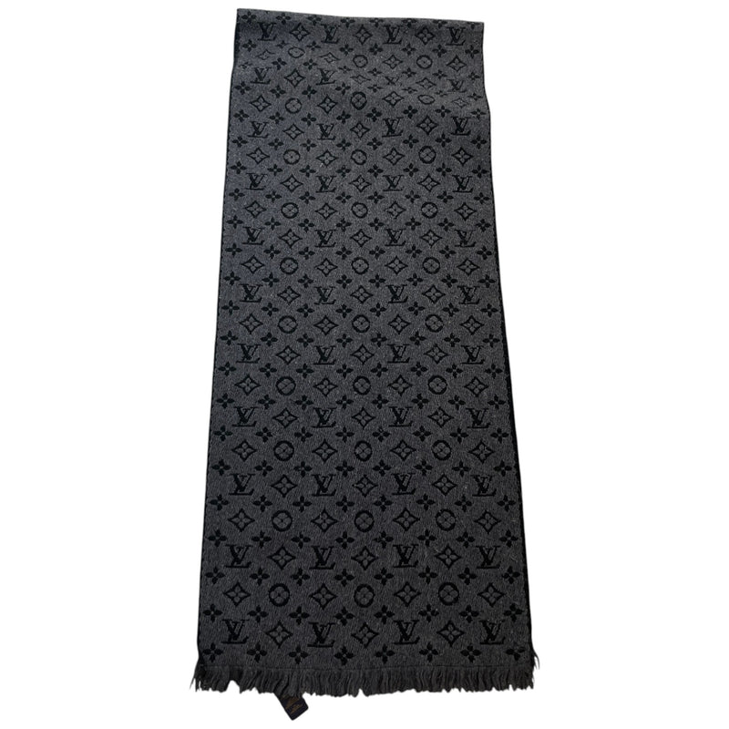 Men's Monogram Scarf Black