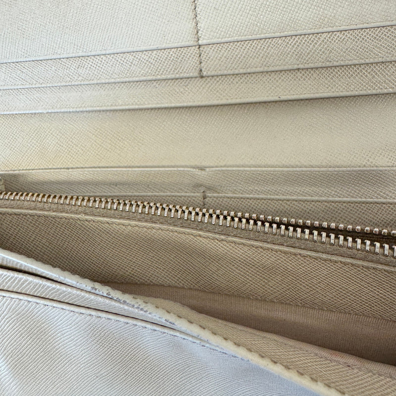 Women's Saffiano Wallet Beige