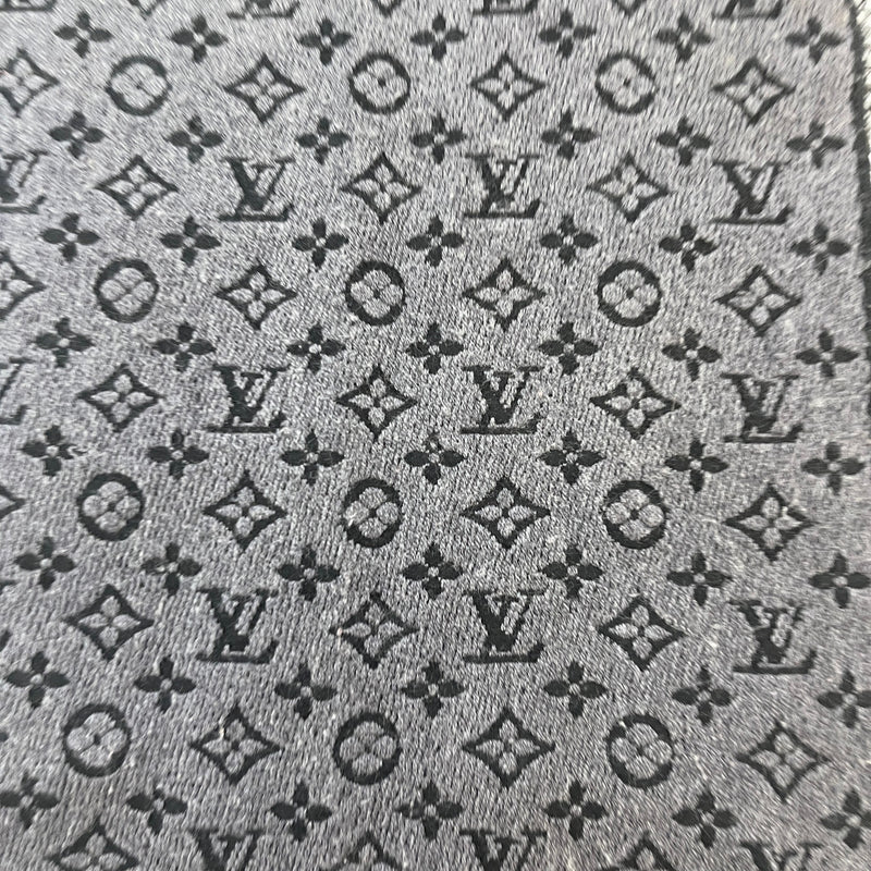 Men's Monogram Scarf Black