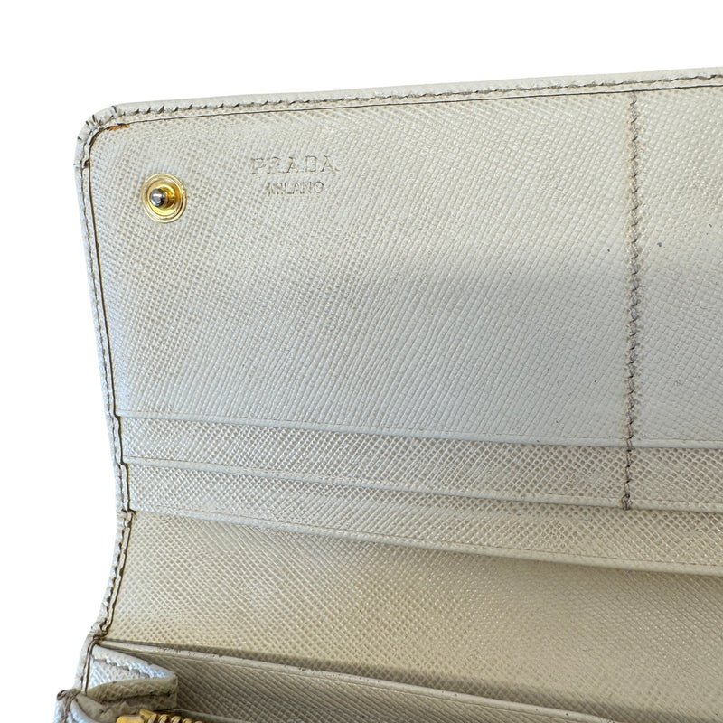 Women's Saffiano Wallet Beige