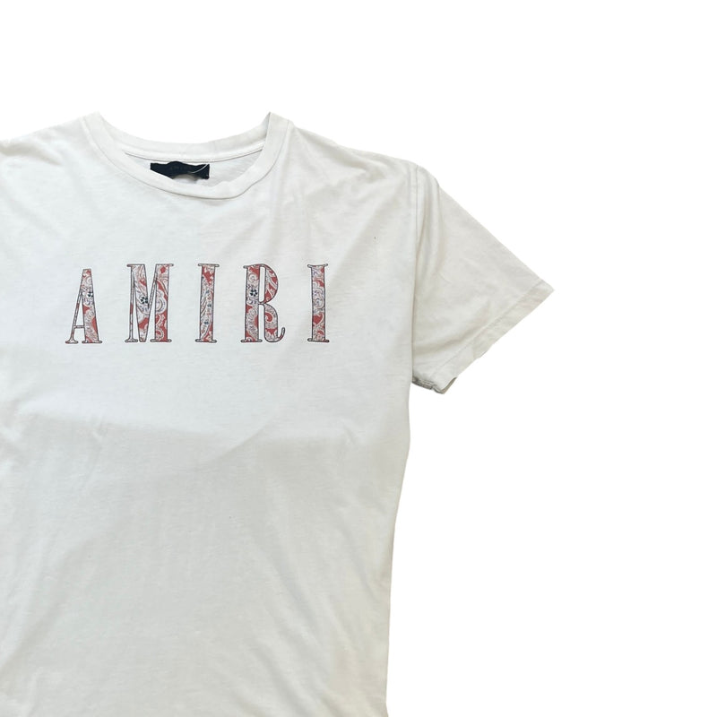 Men's Logo Print T-Shirt White Size L