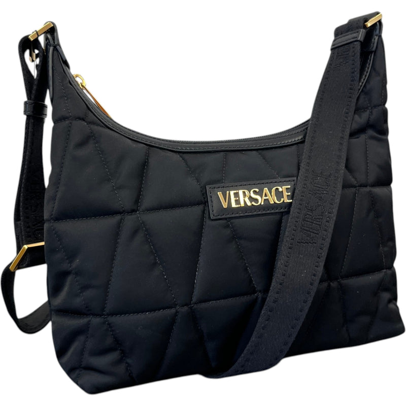 Women's Myth Quilted Hobo Messenger Bag Black