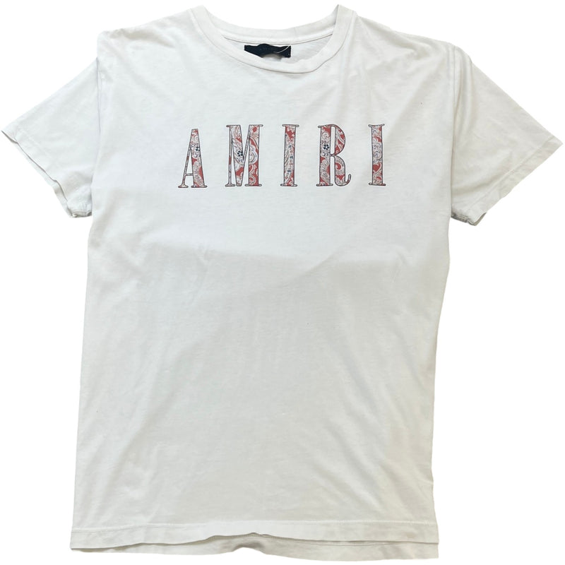 Men's Logo Print T-Shirt White Size L
