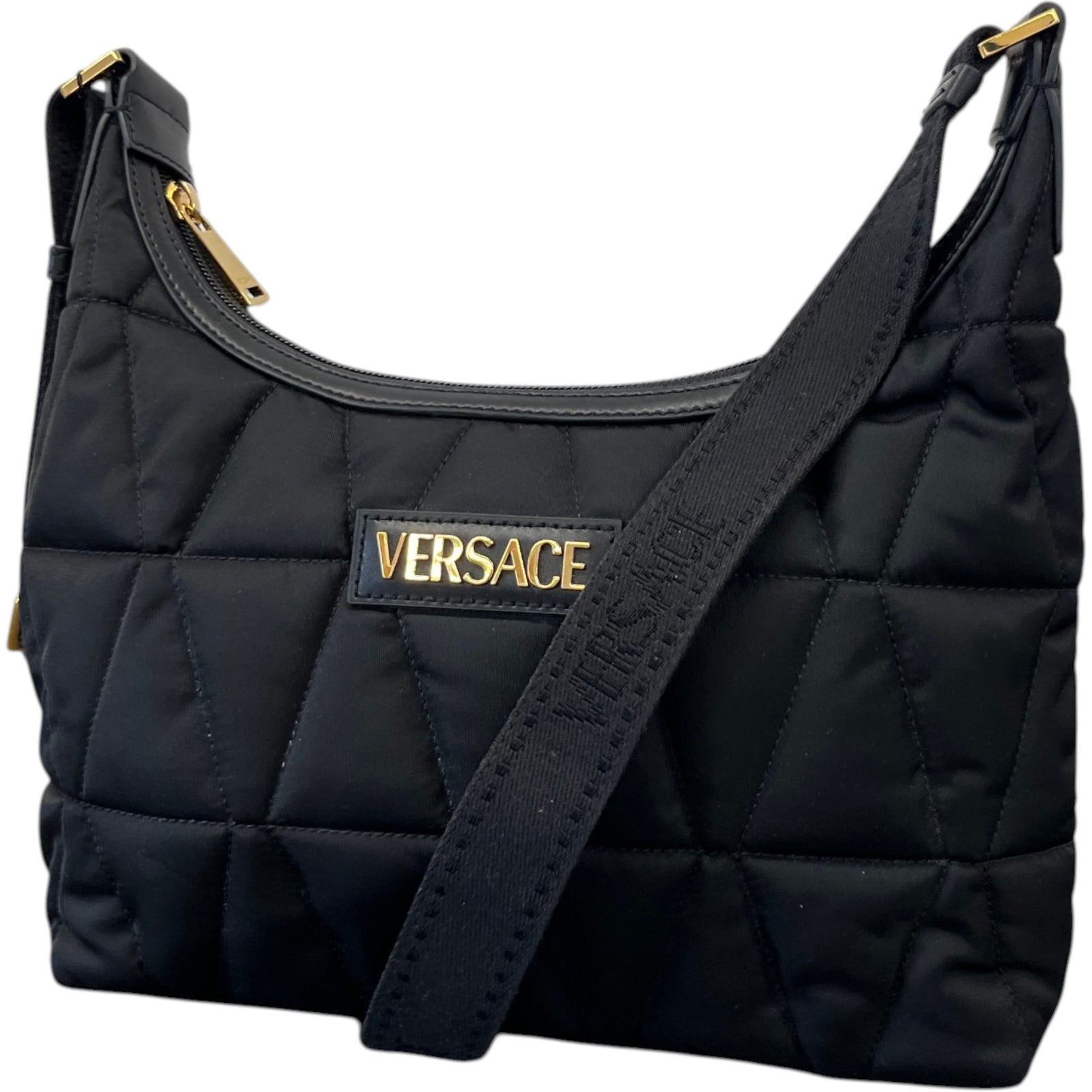 Women's Myth Quilted Hobo Messenger Bag Black - Photo 5