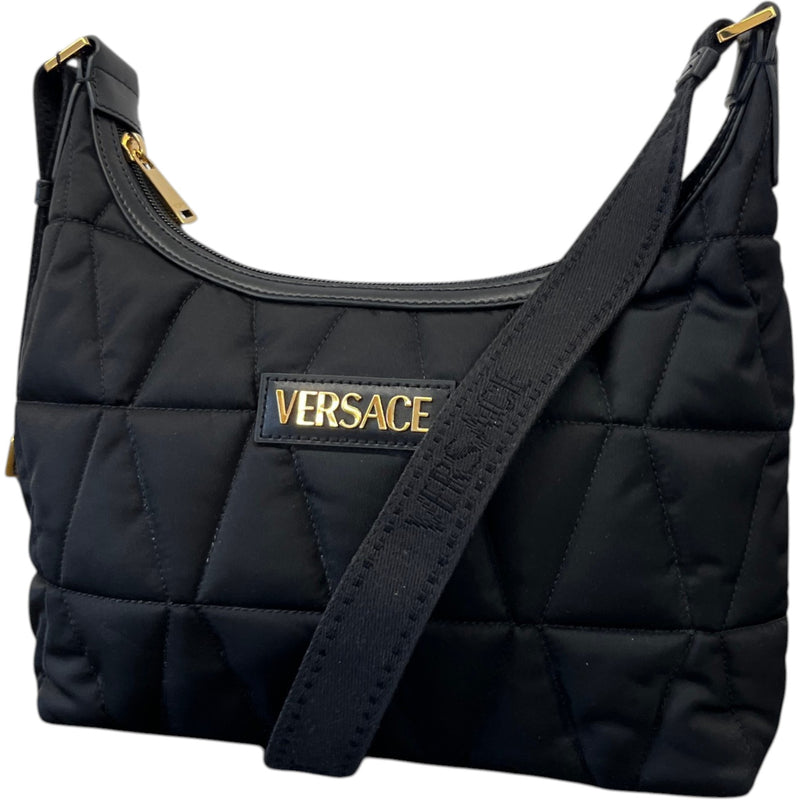 Women's Myth Quilted Hobo Messenger Bag Black