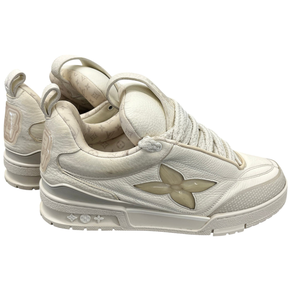 Men's LV Skate Low Trainers Beige Size UK 6.5 / EU 40.5 - Photo 8