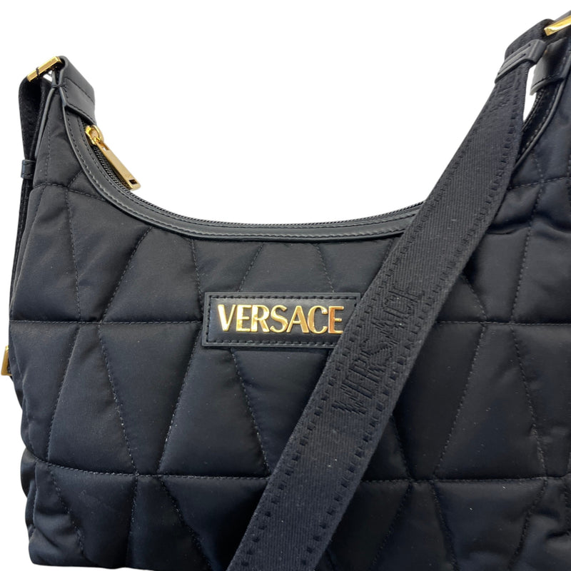 Women's Myth Quilted Hobo Messenger Bag Black