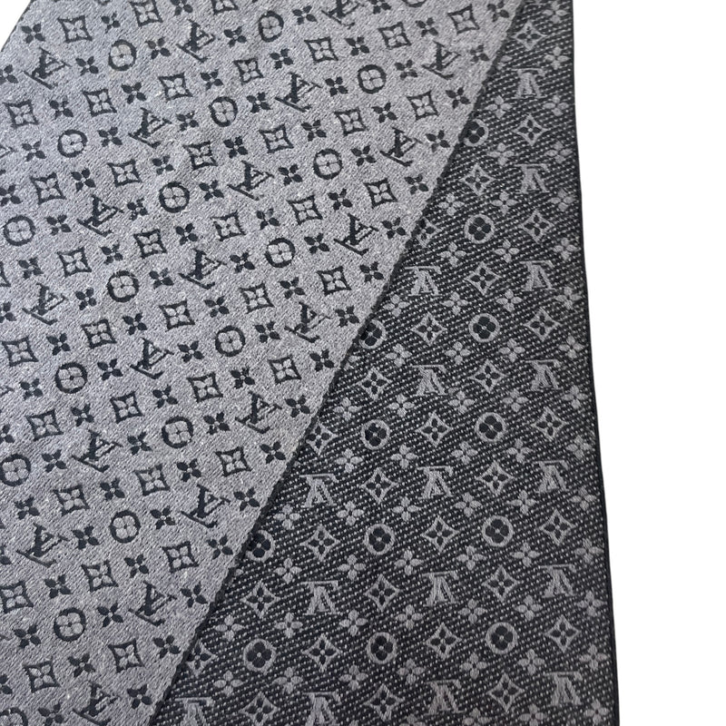 Men's Monogram Scarf Black